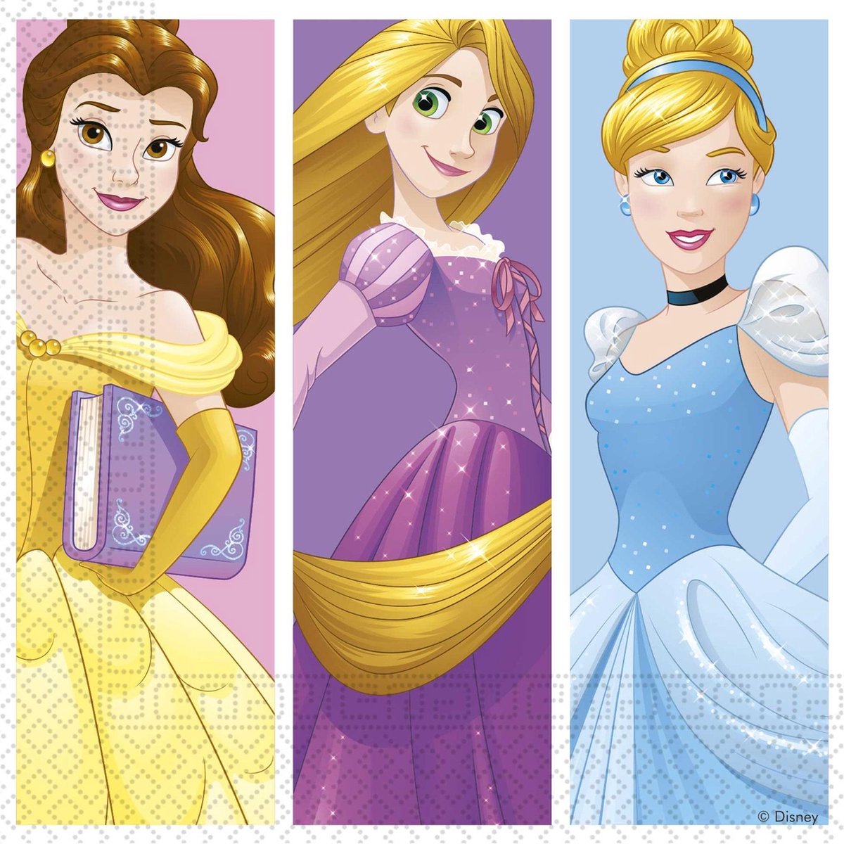 PROCOS - 20 cartoon papieren Disney Princesses servetten - Decoratie > Papieren servetten